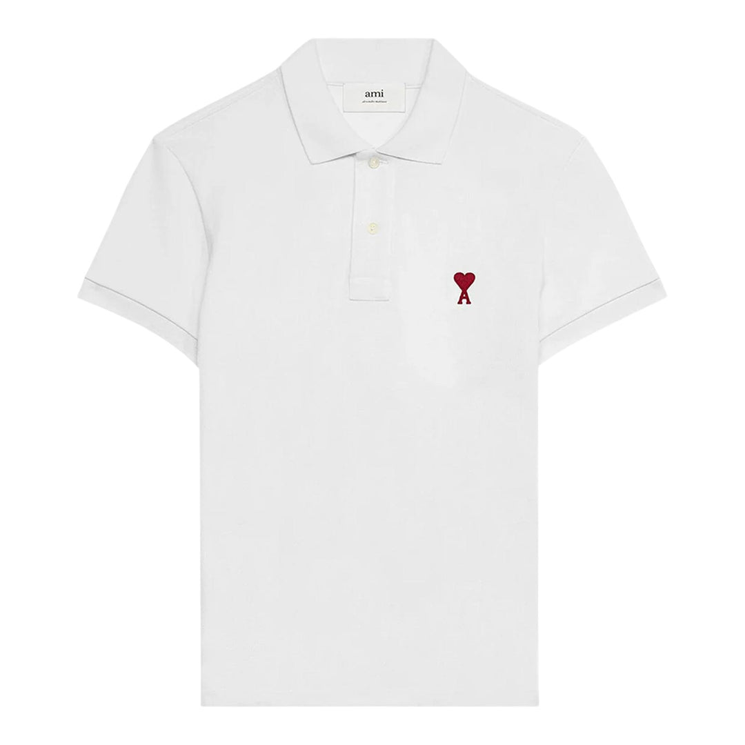 Club21 - AMI - Ami De Coeur Polo Shirt - POLOS - White