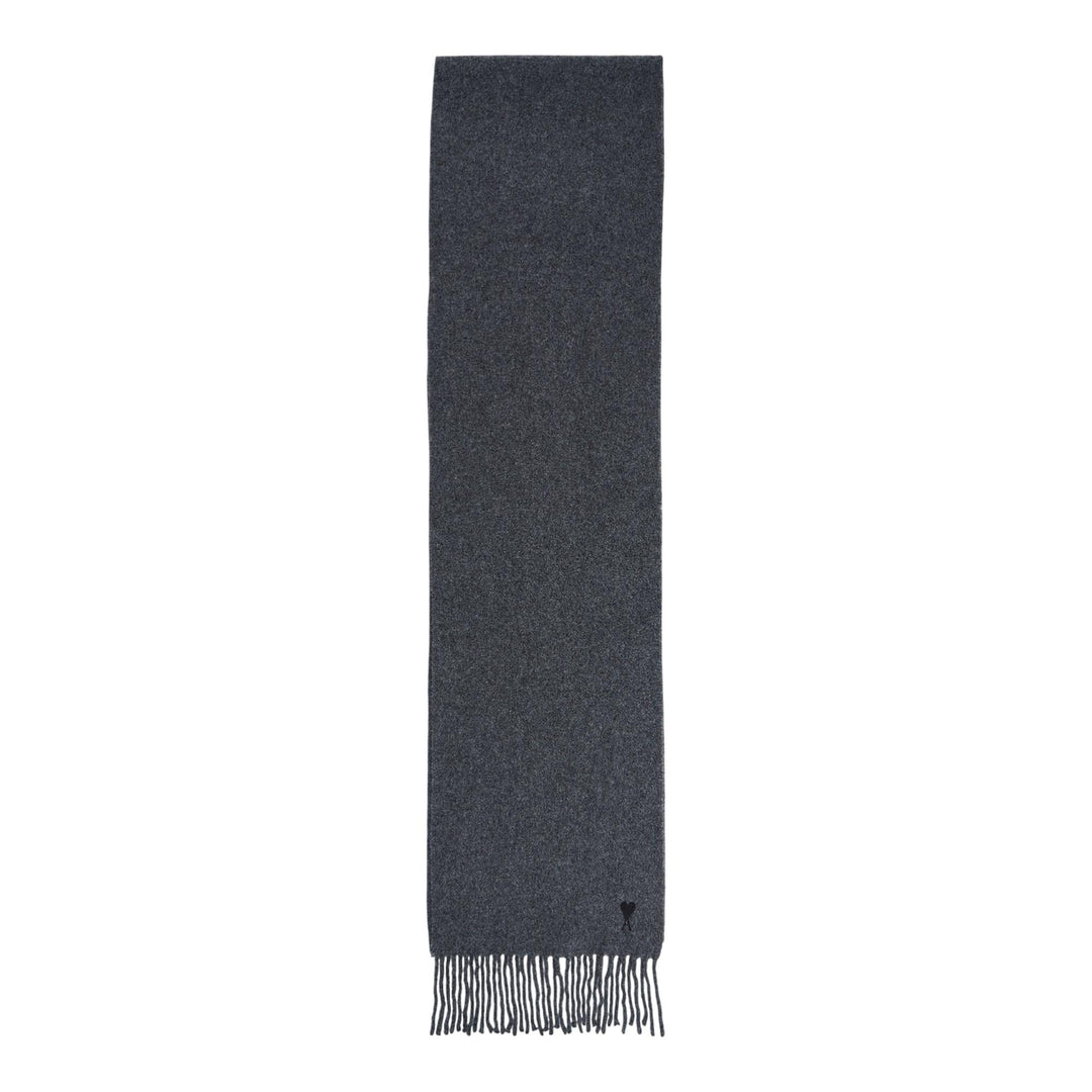 Club21 - AMI - Black Ami De Coeur Scarf - SCARVES - Grey