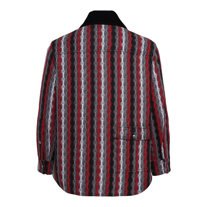 Club21 - Andersson Bell - Knitted Stripe Shirt - SHIRTS - Red