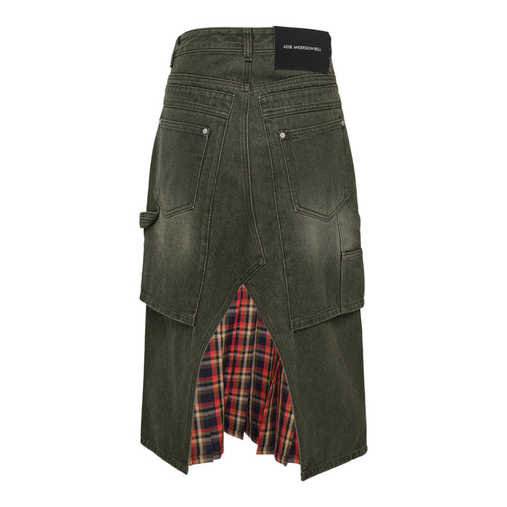 Club21 - Andersson Bell - Raptor Layered Pleats Skirt - SKIRTS - Green