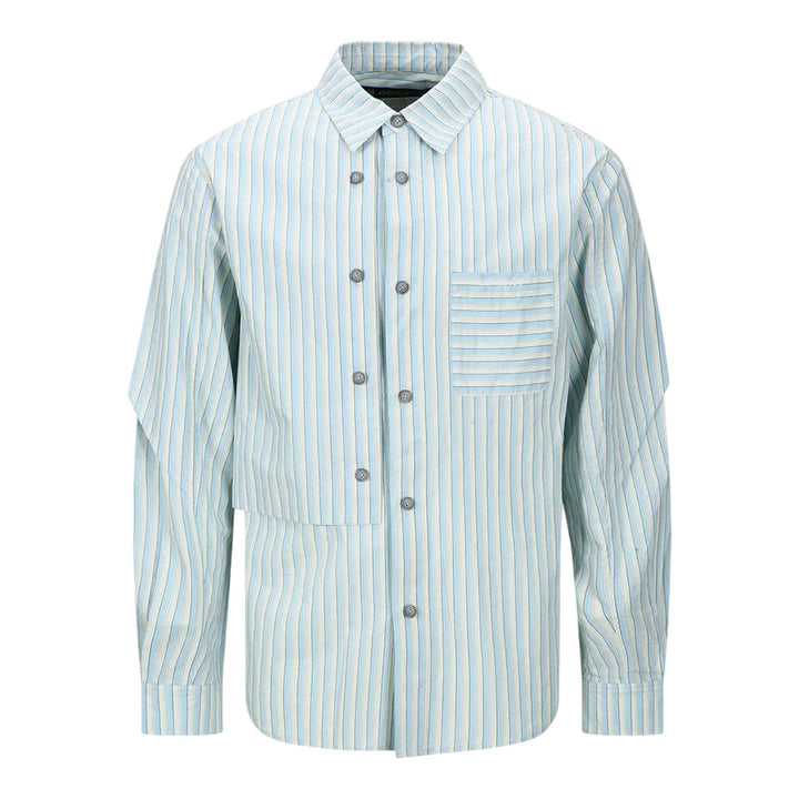 Club21 - Andersson Bell - Stripe Layered Shirt - SHIRTS - Blue