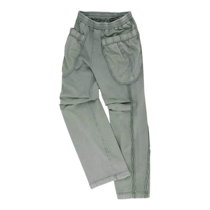 Club21 - Andersson Bell - Unisex Layered Wide-Leg Sweatpants - SWEATPANTS - Grey