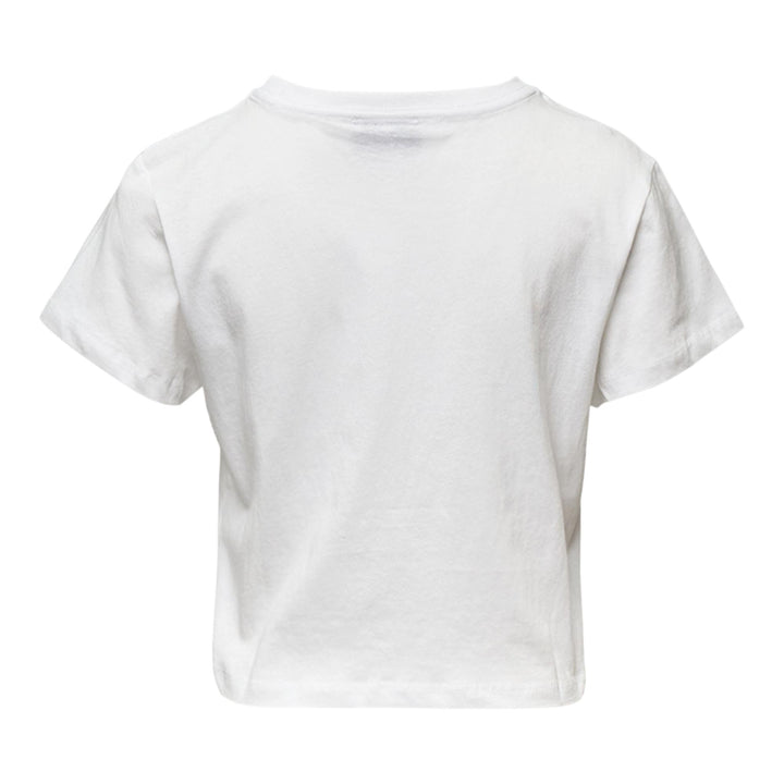Club21 - Ashley Williams - White Cropped T-Shirt - TEES - White