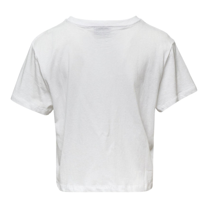 Club21 - Ashley Williams - White Cropped T-Shirt - TEES - White