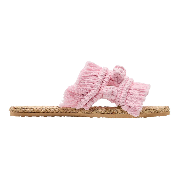 Club21 - BAANSTRAW - Macrame Slippers - SANDALS - Pink
