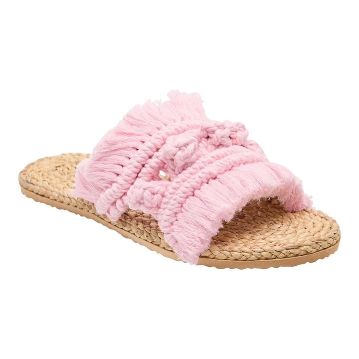 Club21 - BAANSTRAW - Macrame Slippers - SANDALS - Pink