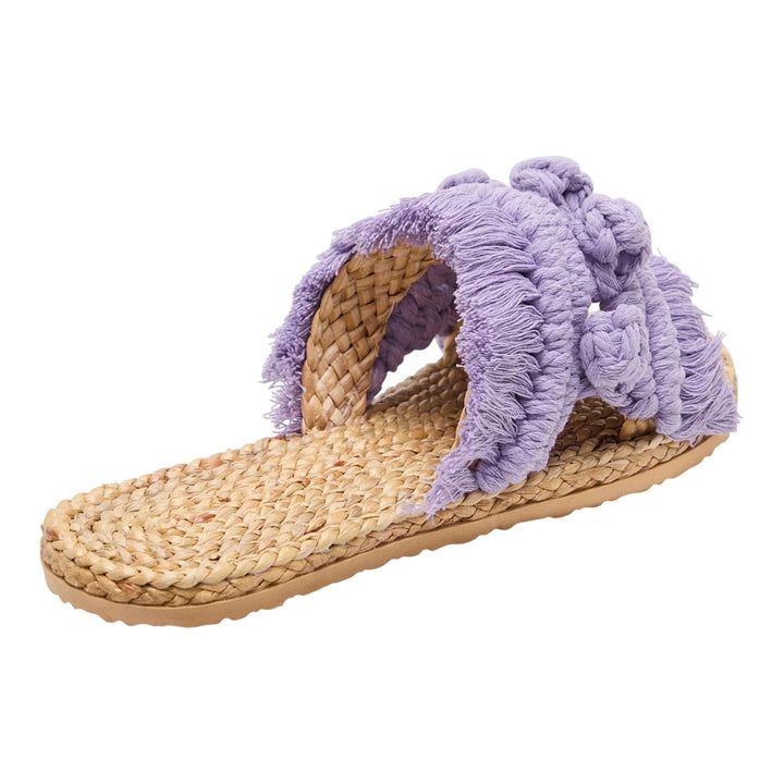Club21 - BAANSTRAW - Macrame Slippers - SANDALS - Purple