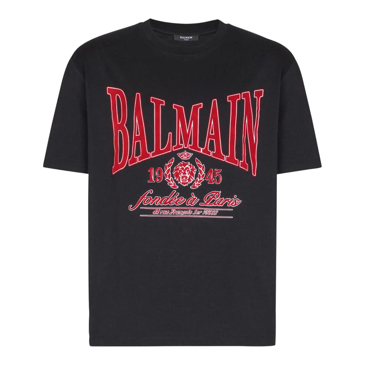 Club21 - Balmain - College Flock T-Shirt - TEES - Black