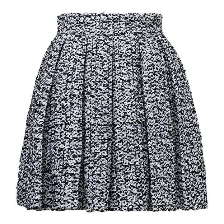 Club21 - Balmain - High-Waist Zipped Pleated Skirt - SKIRTS - White