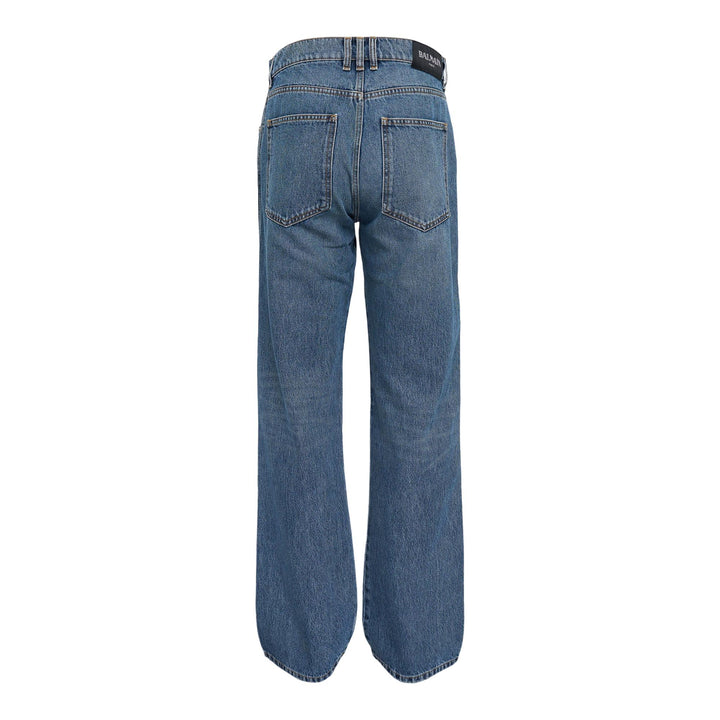 Club21 - Balmain - Loose Denim Pants Blue Wash - JEANS - Blue