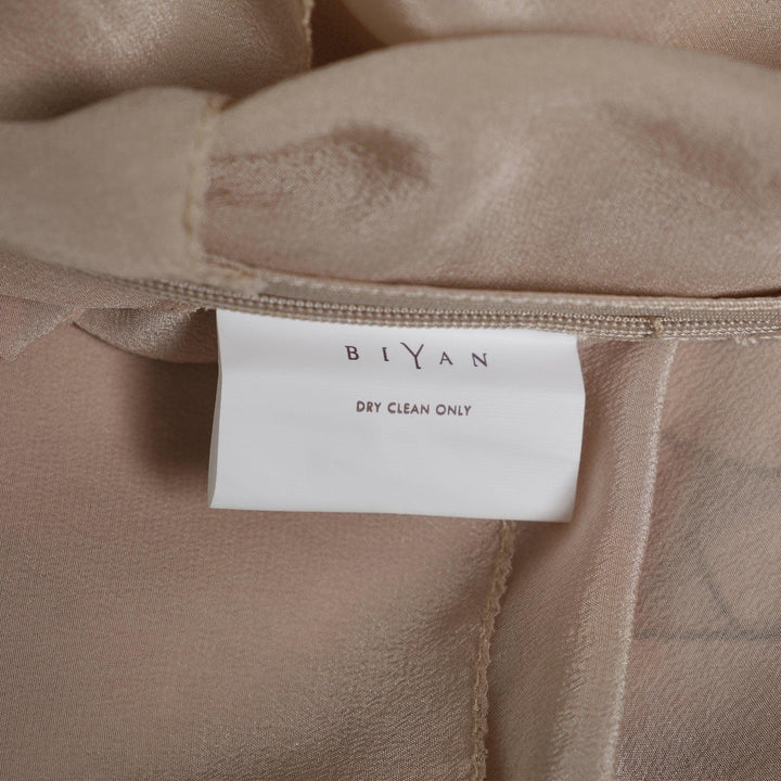 Club21 - Biyan - Beaded Mix Lace And Twill Silk Top - WOVEN TOPS - Beige