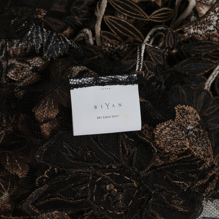 Club21 - Biyan - Embroidered And 3D Applique Tulle Top - WOVEN TOPS - Black