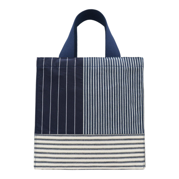 Club21 - Biyan - Embroidered Mix Stripe Denim Bag - HANDBAGS - Navy