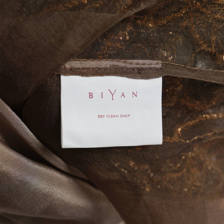 Club21 - Biyan - Lace Blouse With Velvet Embroidery - WOVEN TOPS - Bronze