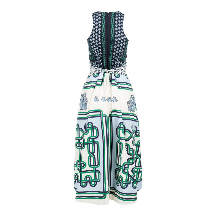 Club21 - Biyan - Mix Cotton Print Halter Midi Dress - DRESSES - Blue