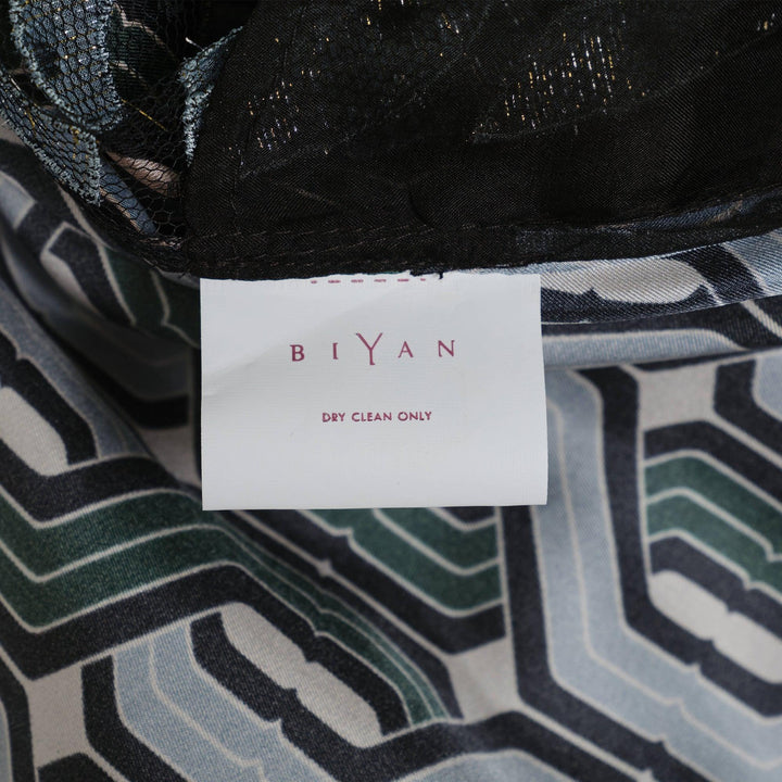 Club21 - Biyan - Mix Tulle And Twill Silk Print Dress - WOVEN DRESSES - Black