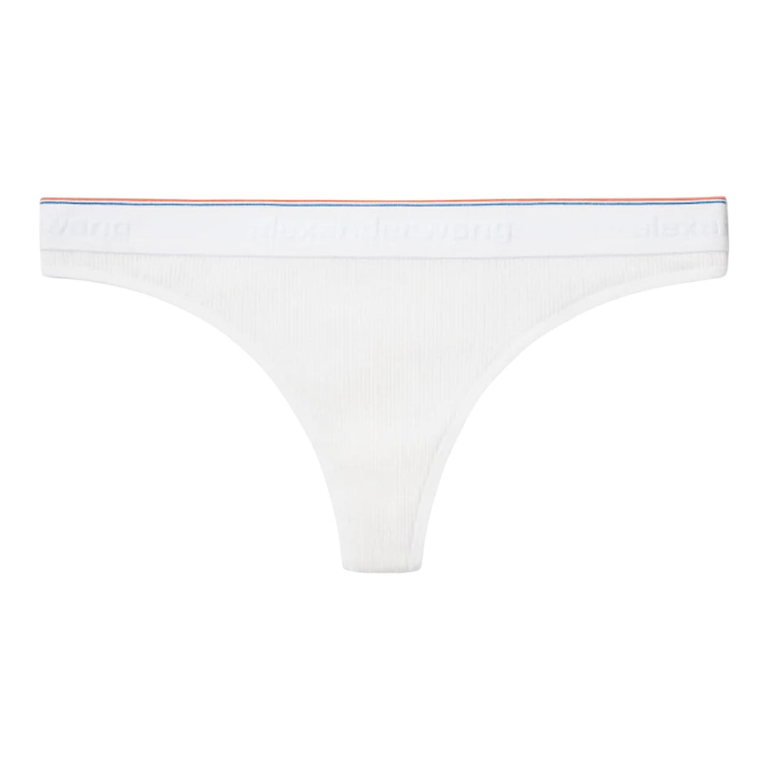 Club21 - Bodywear by Alexander Wang - Classic Thong In Ribbed Jersey - UNDERWEAR - White