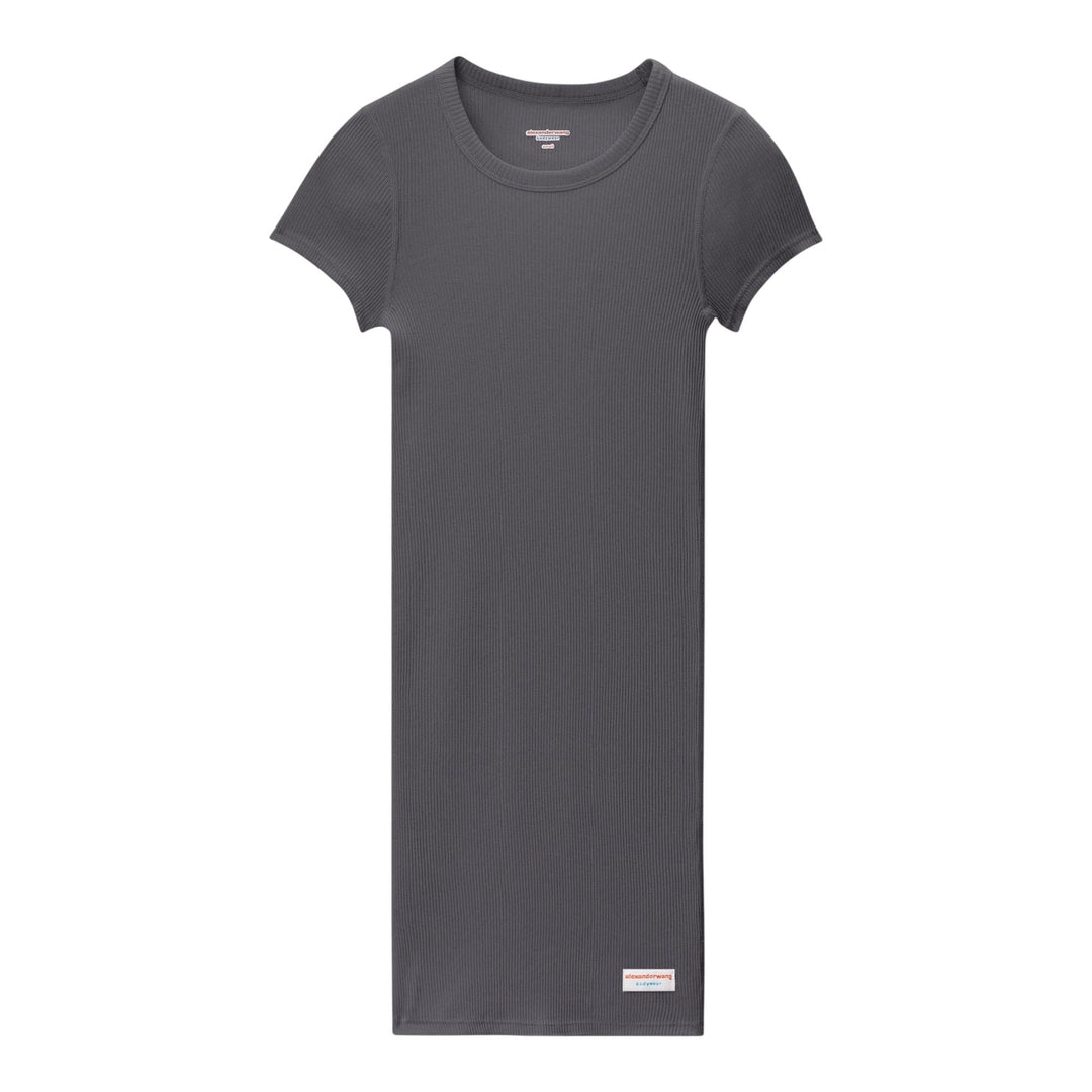 Club21 - Bodywear by Alexander Wang - Short Sleeve Crewneck Dress - KNIT DRESSES - Olive