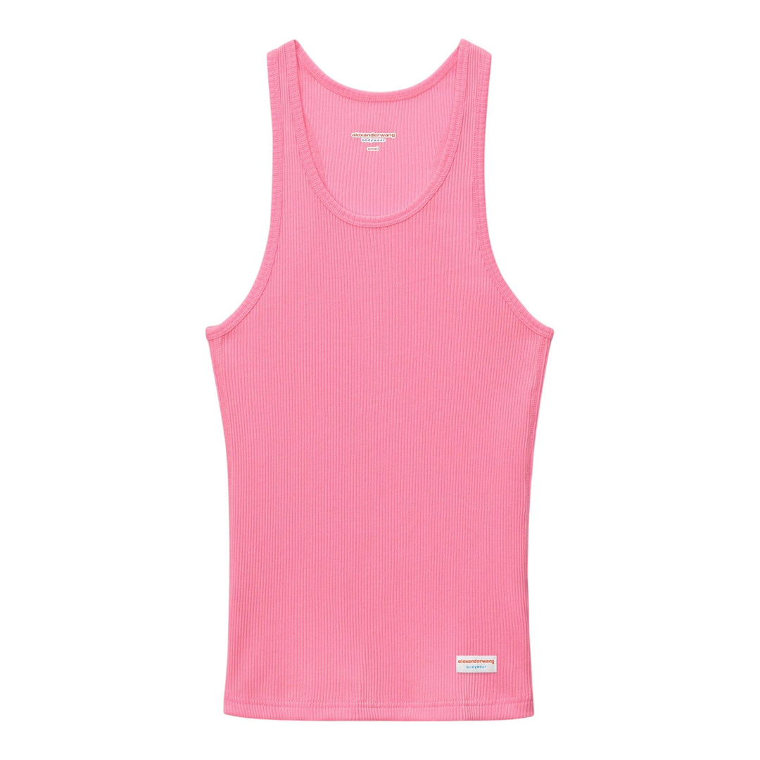 Club21 - Bodywear by Alexander Wang - Womens Classic Racer Tank - TANK TOPS - Pink