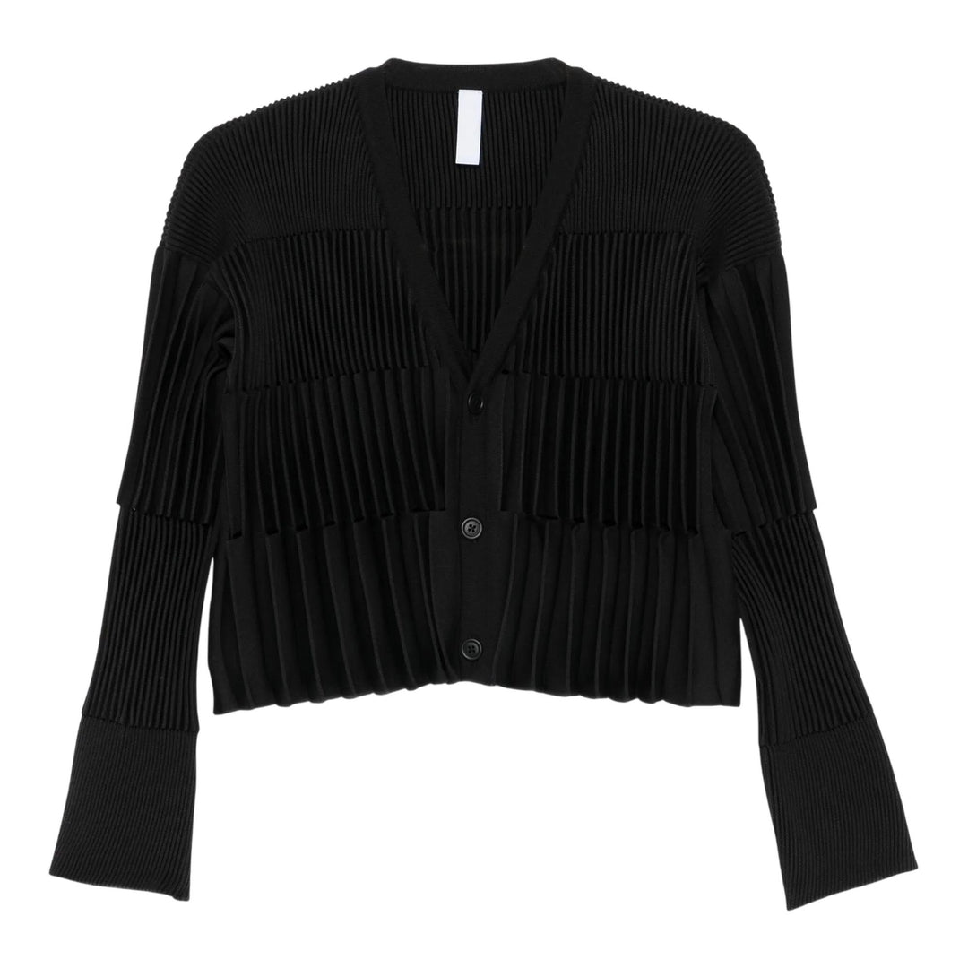 Club21 - CFCL - Accordion Cropped Cardigan - CARDIGANS - Black