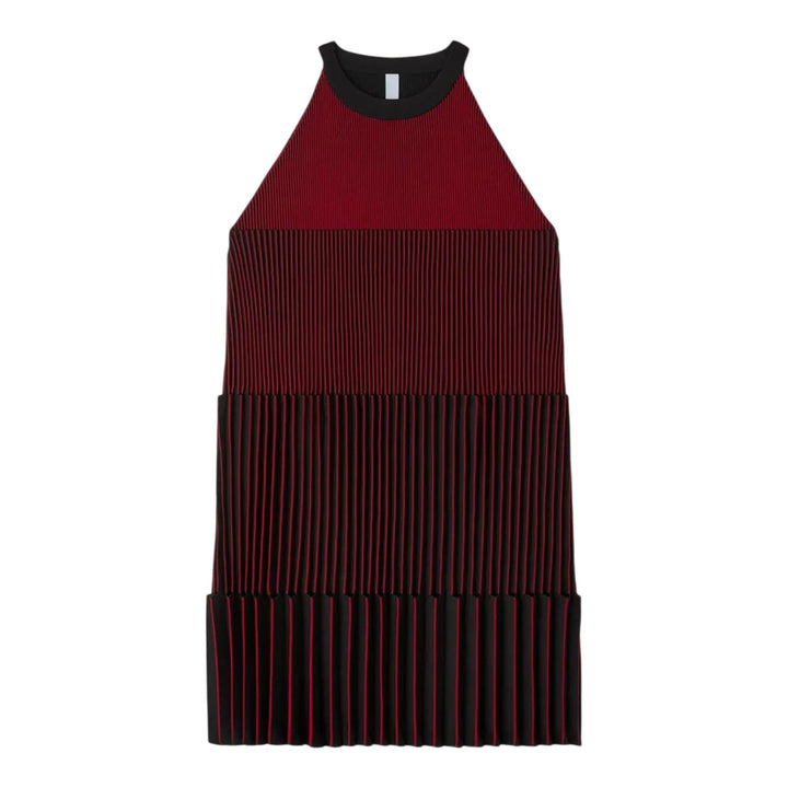 Club21 - CFCL - Accordion Sleeveless Mini Dress - DRESSES - Maroon