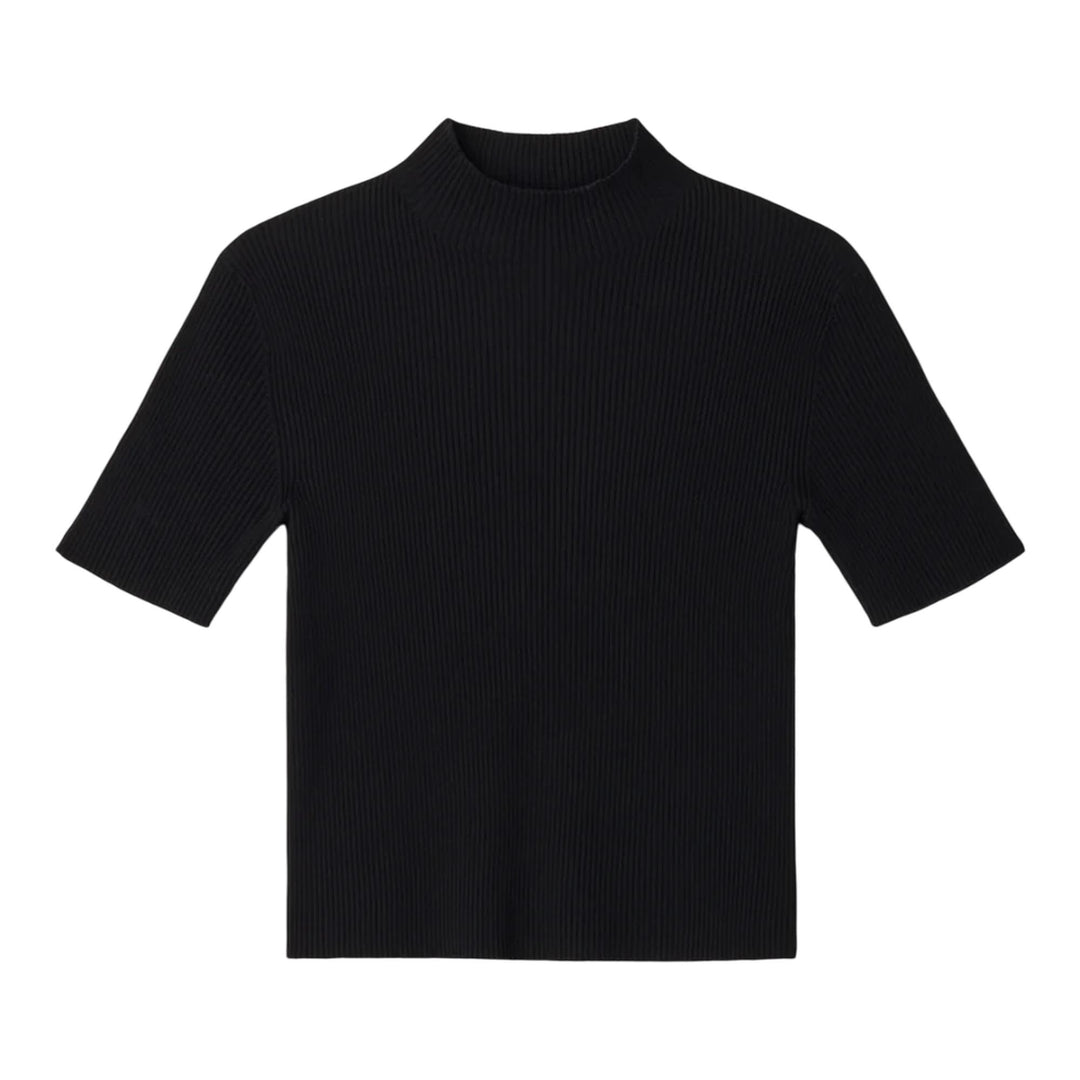 Club21 - CFCL - Portrait Short Sleeve Top - WOVEN TOPS - Black