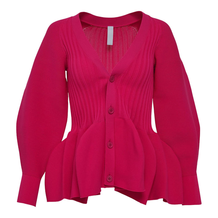 Club21 - CFCL - Pottery Puff Sleeve Cardigan - CARDIGANS - Pink