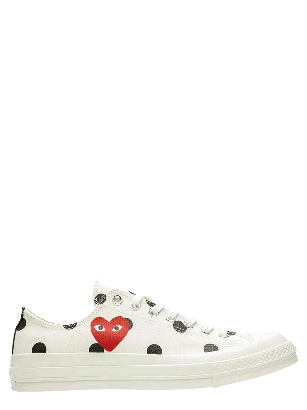 Comme des garcons converse low hot sale polka dot
