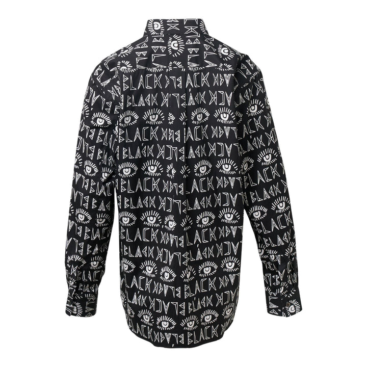 Club21 - COMME des GARCONS BLACK - Cotton FILIP PAGOWSKI Print Long Sleeve Shirt - SHIRTS - Black