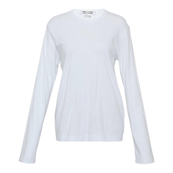 Club21 - COMME des GARCONS COMME des GARCONS - CDG CDG Teiban Cotton Fraise Long Sleeve Tee - TEES - White