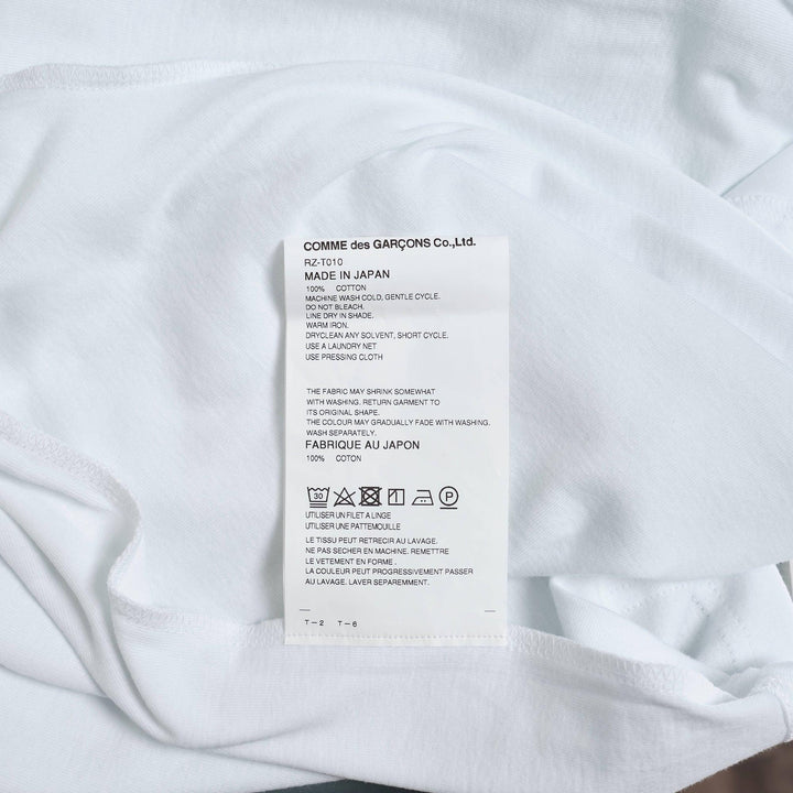 Club21 - COMME des GARCONS COMME des GARCONS - CDG CDG Teiban Cotton Fraise Long Sleeve Tee - TEES - White