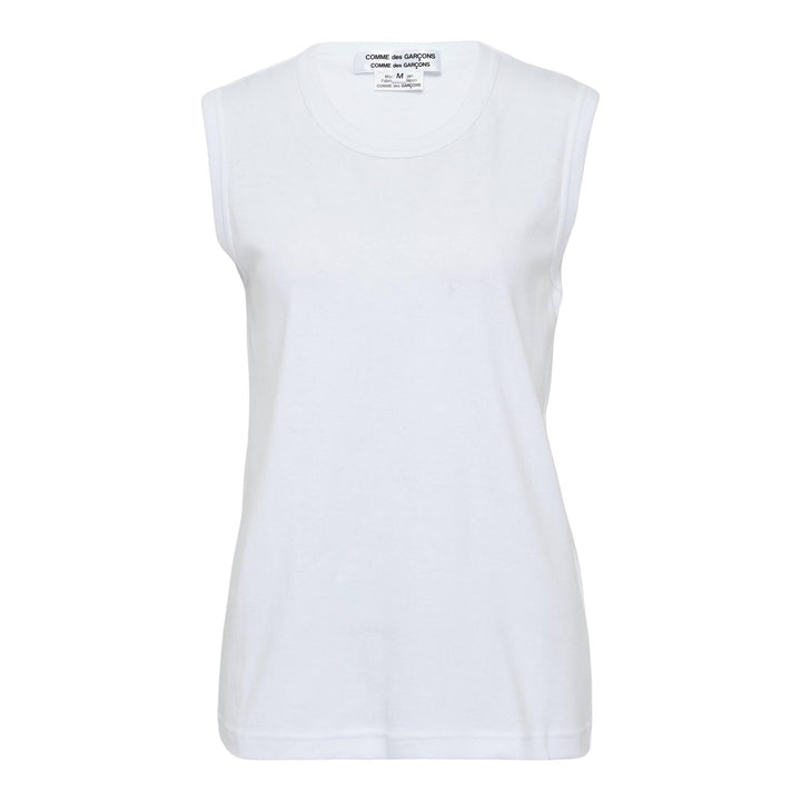 Club21 - COMME des GARCONS COMME des GARCONS - CDG CDG Teiban Cotton Fraise Sleeveless Tee - TEES - White