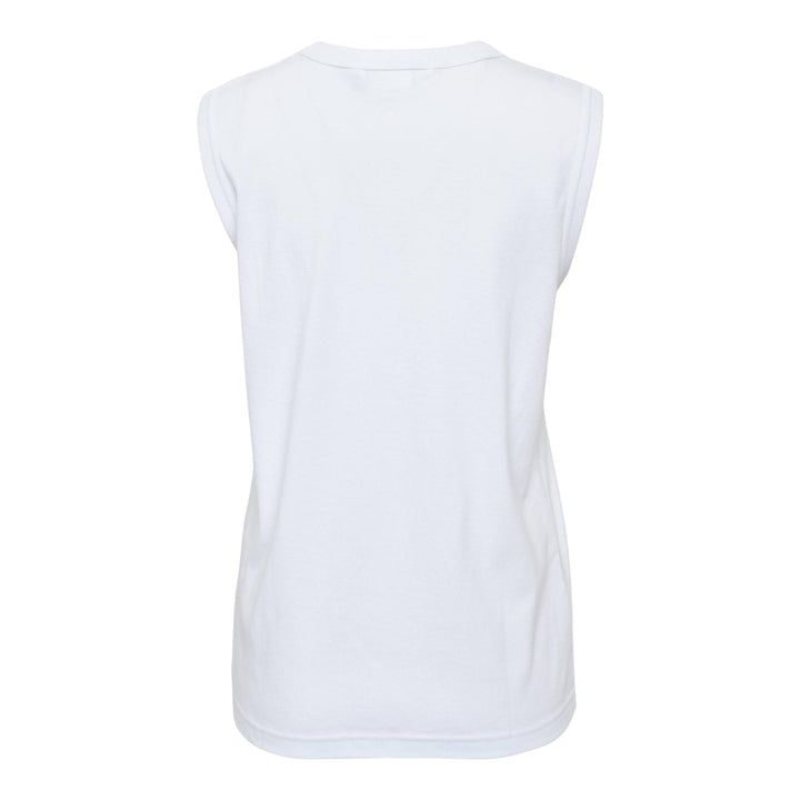 Club21 - COMME des GARCONS COMME des GARCONS - CDG CDG Teiban Cotton Fraise Sleeveless Tee - TEES - White