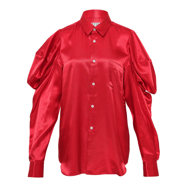 Club21 - COMME des GARCONS COMME des GARCONS - Court Sleeve Blouse - BLOUSES - Red