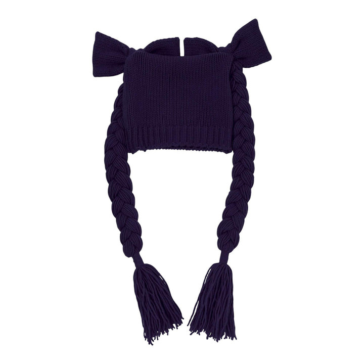 Club21 - COMME des GARCONS GIRL - Big Bowknot Pony Tail Knit Cap - HATS - Navy