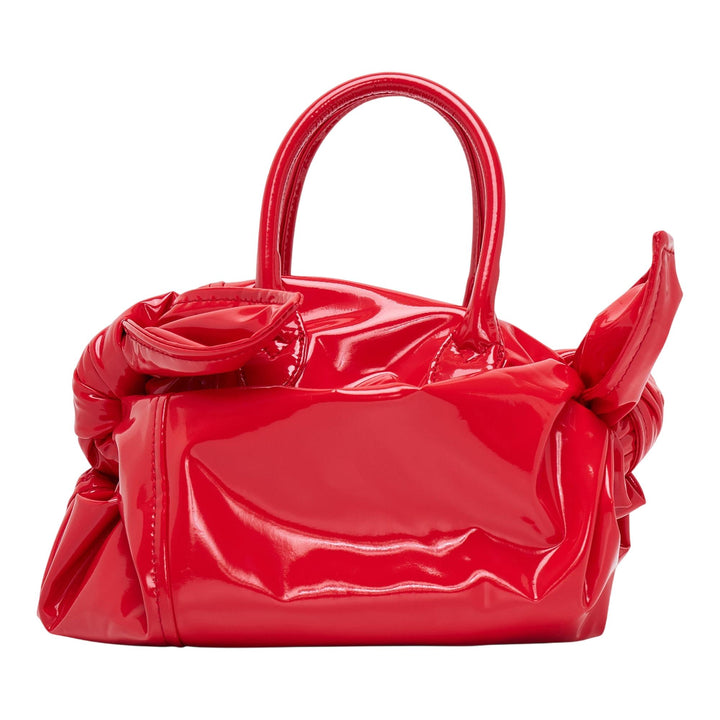 Club21 - COMME des GARCONS GIRL - Patent Leather Ribbon Deco Bag - TOP HANDLE - Red