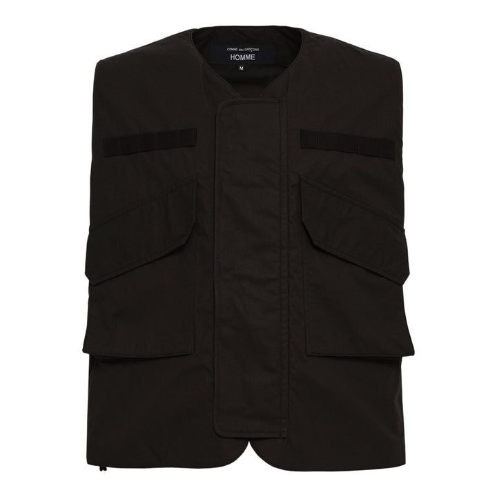 Club21 - COMME des GARCONS HOMME - Cotton Weather Vest - VESTS - Black