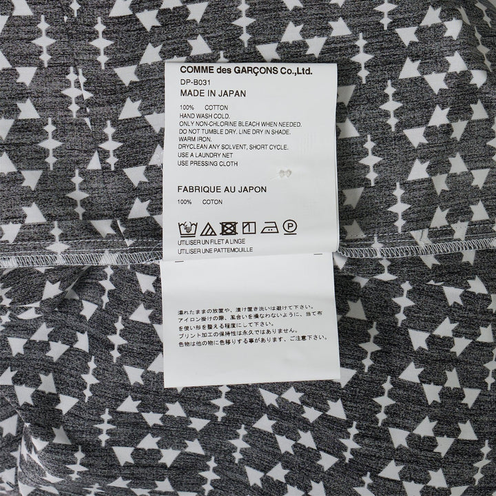 Club21 - COMME des GARCONS HOMME DEUX - Cotton Broad Printed Long Sleeve Shirt - SHIRTS - Black