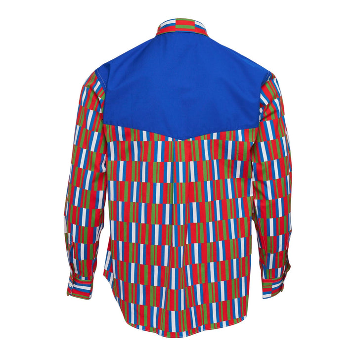 Club21 - COMME des GARCONS HOMME DEUX - Cotton Broad Printed Long Sleeve Shirt - SHIRTS - Multi