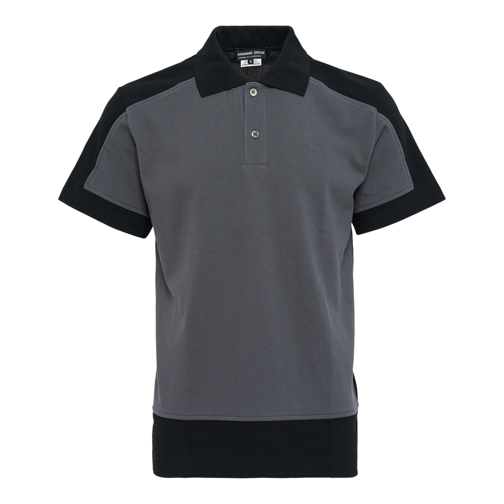 Grey Commes De Garcon Polo Shirt Gray Polo Shirt With Graphics