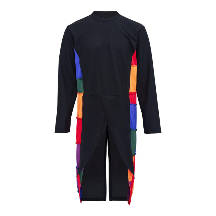 Club21 - COMME des GARCONS HOMME PLUS - Polyester Color Matching Pique T-Shirt - TEES - Black