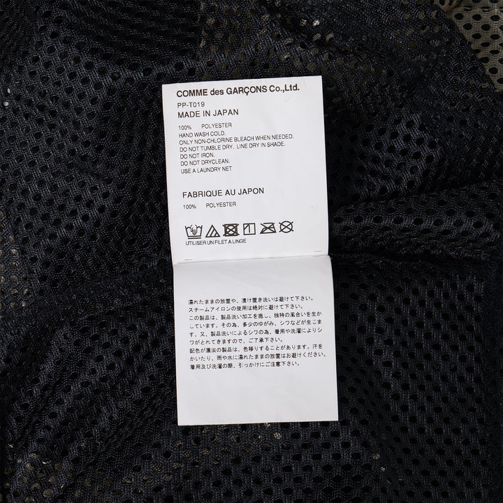 Club21 - COMME des GARCONS HOMME PLUS - Polyester Mesh Coloured Long Sleeve T-Shirt - TEES - Khaki