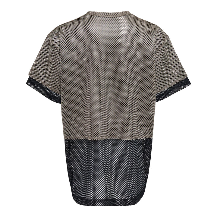 Club21 - COMME des GARCONS HOMME PLUS - Polyester Mesh Coloured Long Sleeve T-Shirt - TEES - Khaki