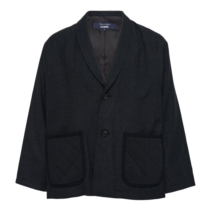 Club21 - COMME des GARCONS HOMME - Wool Houndstooth Jacket - JACKETS - Black