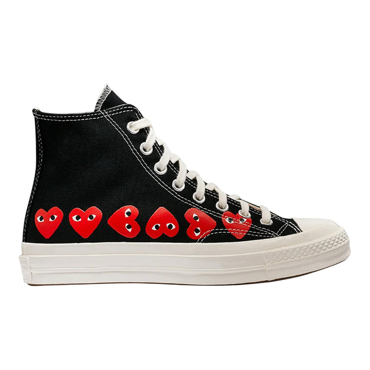 Club21 - COMME des GARCONS PLAY CONVERSE - Converse Multi Red Heart High Top - SNEAKERS - Black