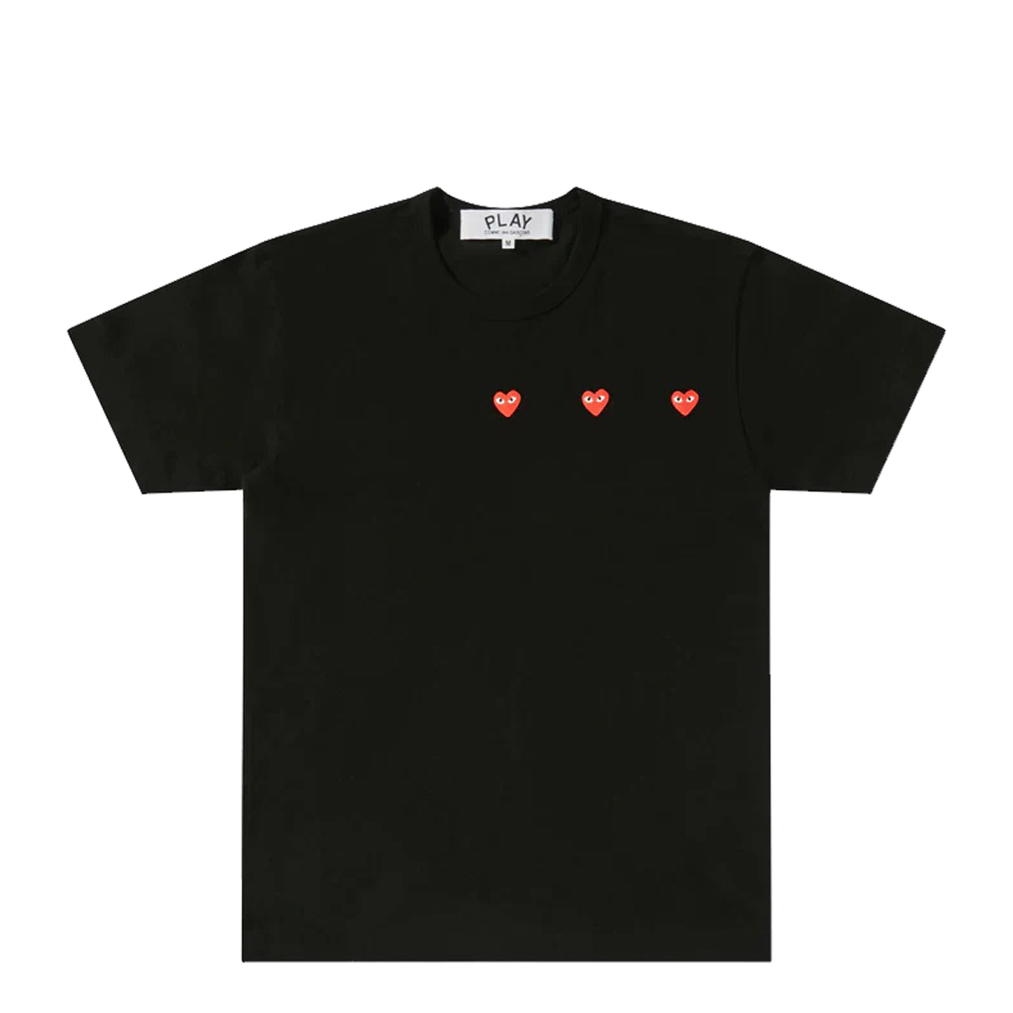 Cdg Black Shirt Red Heart Red Heart Cdg Polo Black PLAY Basic T