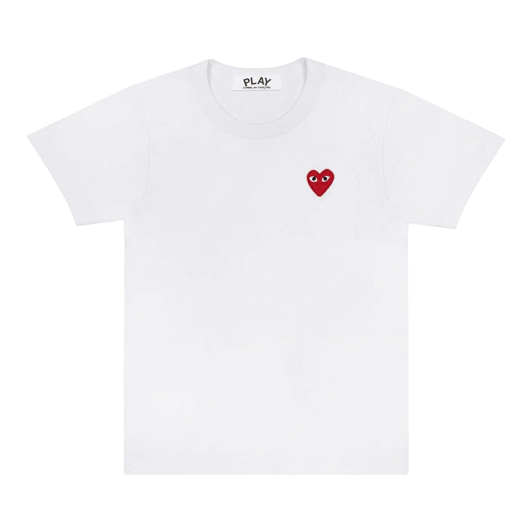 COMMEdesGARCONSPLAY_RedEmblemTeeUnisex_White