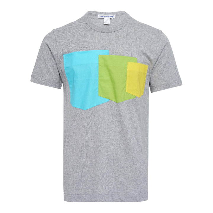 Club21 - COMME des GARCONS SHIRT - Cotton Plain Jersey Patch T-Shirt - TEES - Grey