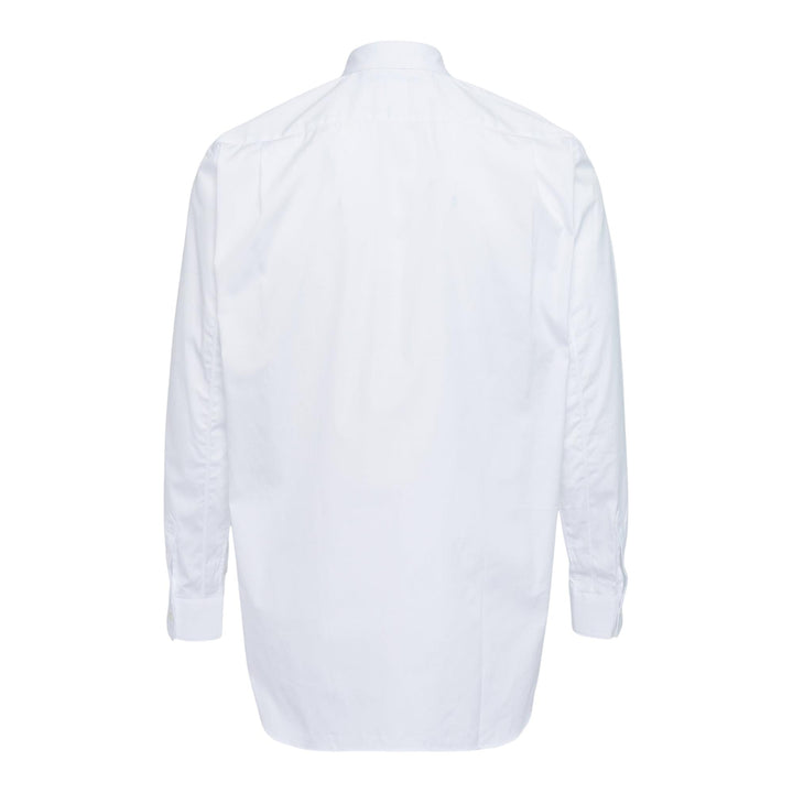 Club21 - COMME des GARCONS SHIRT - Cotton Plain Poplin Pattern Long Sleeve Shirt - SHIRTS - White
