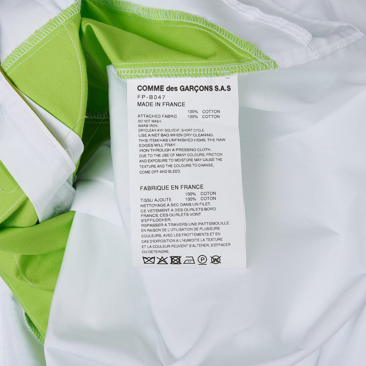 Club21 - COMME des GARCONS SHIRT - Cotton Plain Poplin Pattern Long Sleeve Shirt - SHIRTS - White